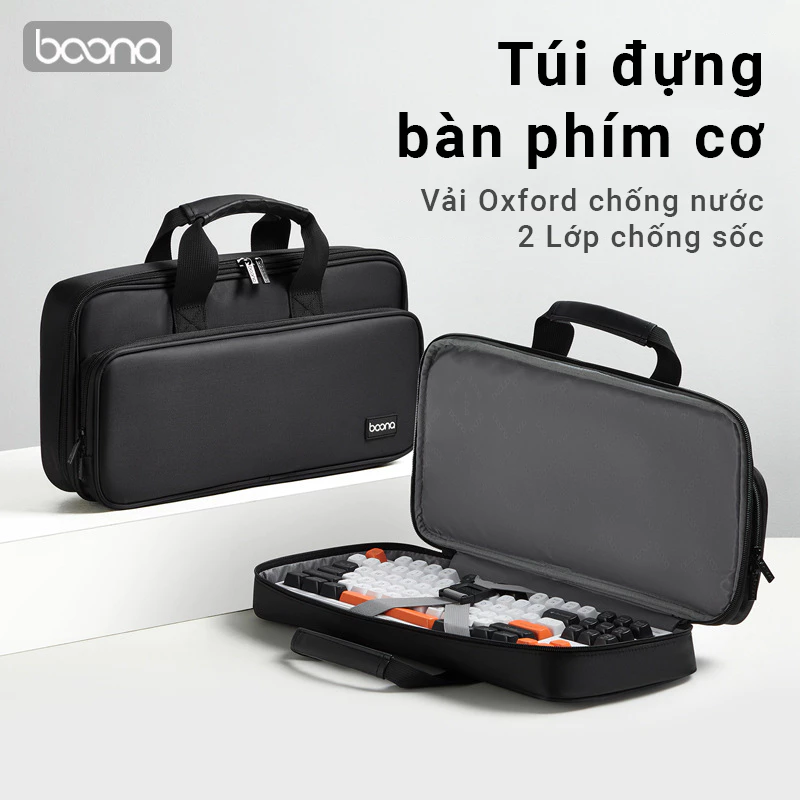 Túi đựng bàn phím cơ BAONA 2 lớp - Chống nước chống va đập bảo vệ bàn phím - Phù hợp mọi layout