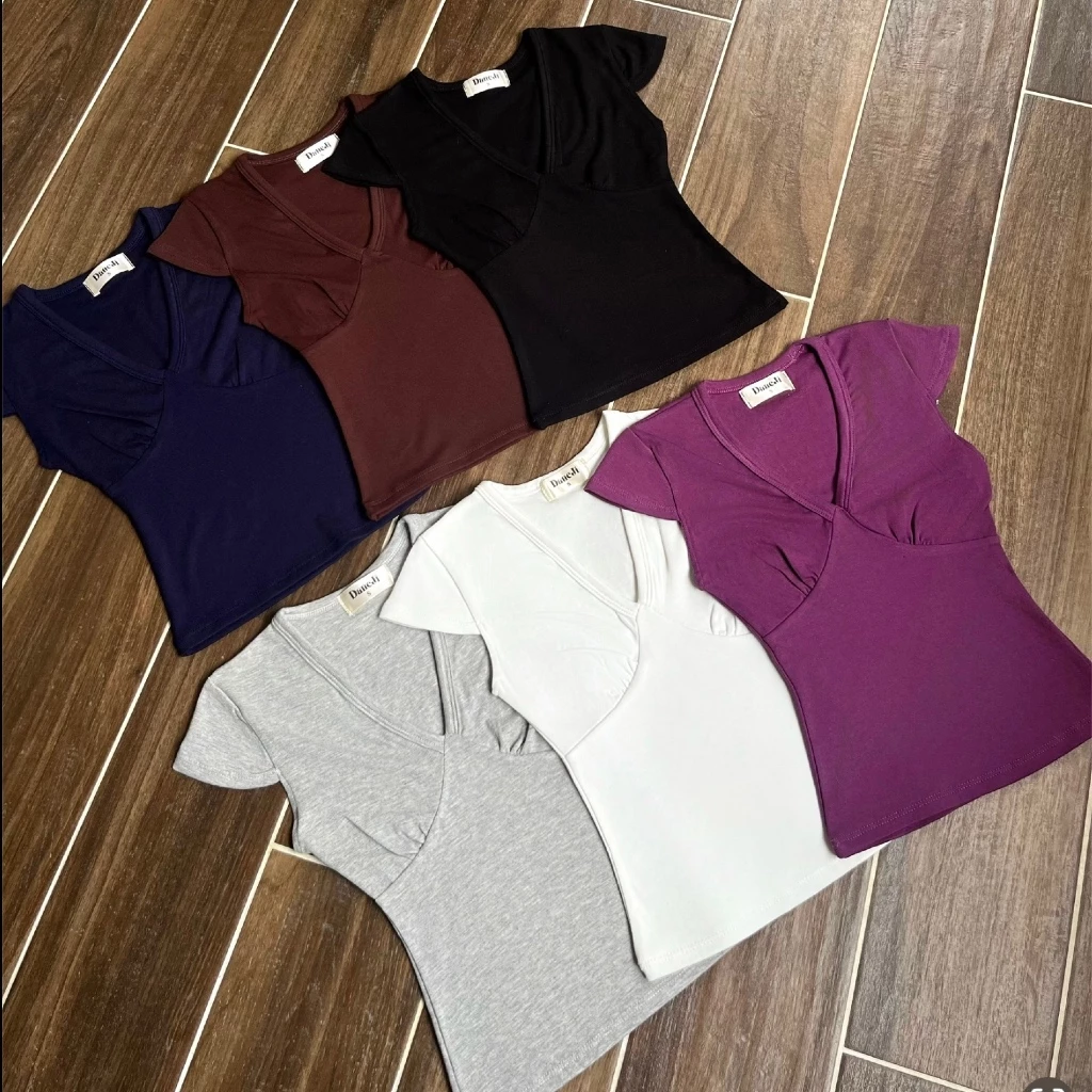 [ WIRA TOP ] Áo cổ tym slimfit tay đấp khoét sâu, ôm body | BY DANEJI
