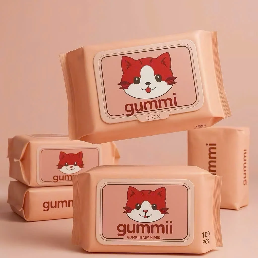Thùng 20 Gói Khăn Giấy Ướt Gummi Đa Năng , Giấy Ướt Cao Cấp An Toàn Siêu Tiện Lợi