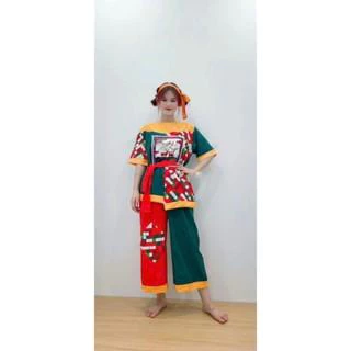 Trang phục biểu diễn hoá trang chú cuội thằng bờm nam nữ màu nâu trẻ em và người lớn đủ size