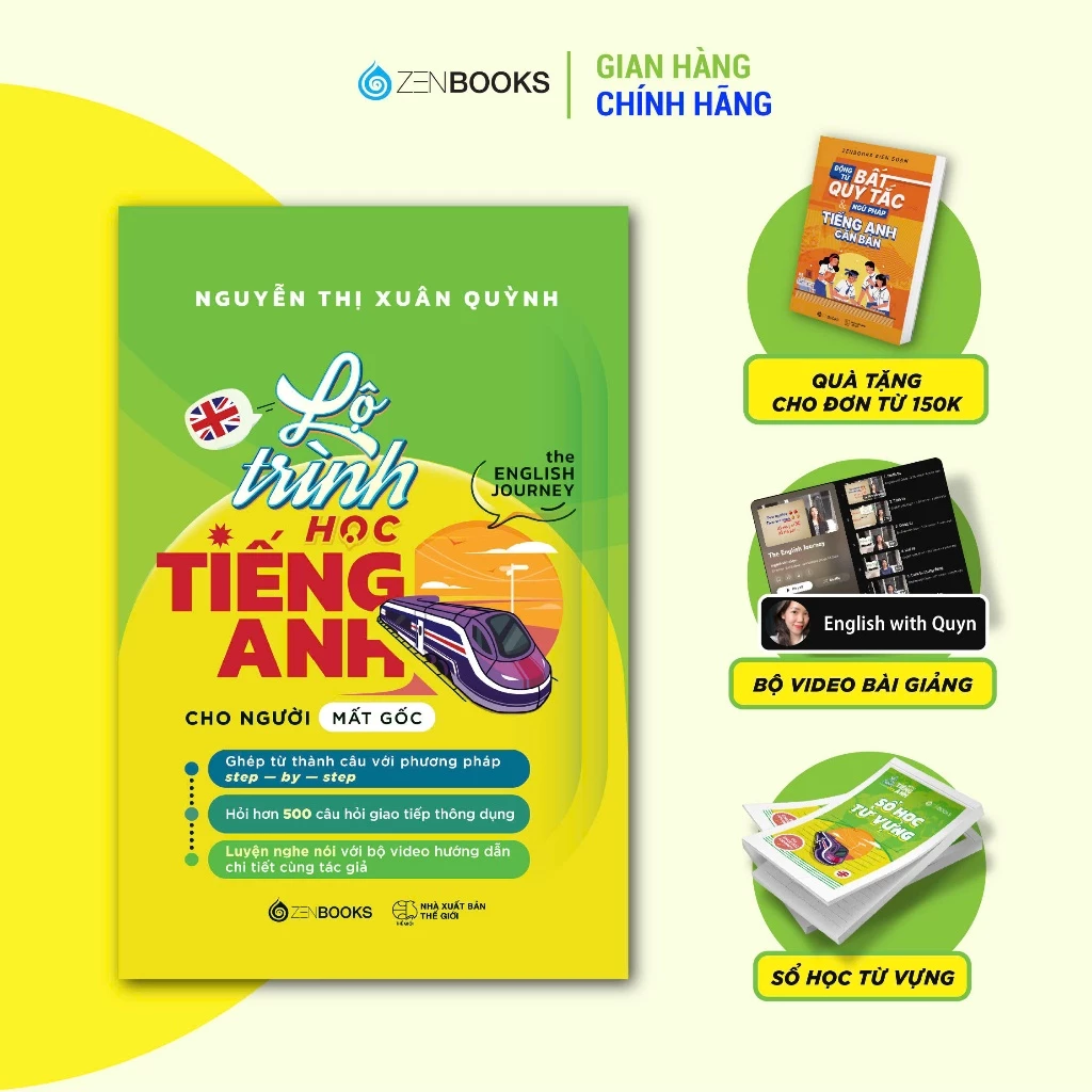 Sách - Lộ Trình Học Tiếng Anh Cho Người Mất Gốc (The English Journey) - Nguyễn Thị Xuân Quỳnh