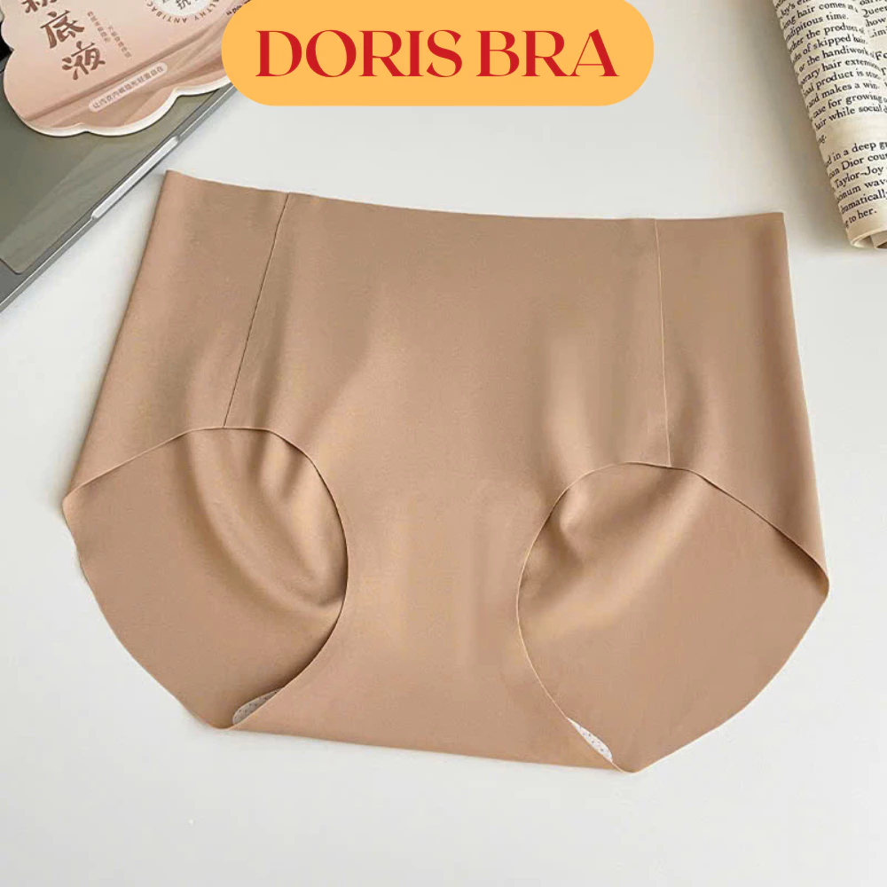 SET 3 quần lót nữ DORIS, quần su đúc cạp cao QL13, không viền, không đường may, che mỡ bụng freesize 40-60kg