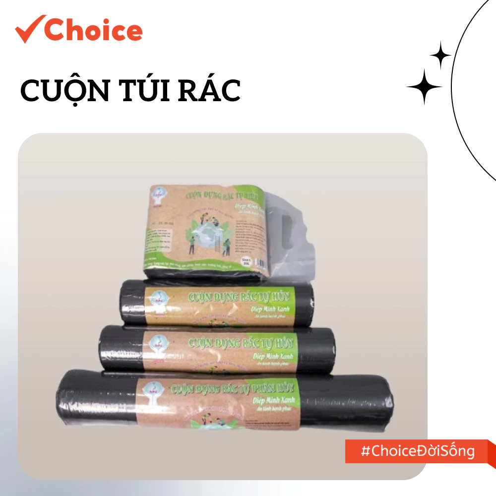 Cuộn túi rác Choice MNV26 THSH 0.5kg, 0.9kg và 1kg