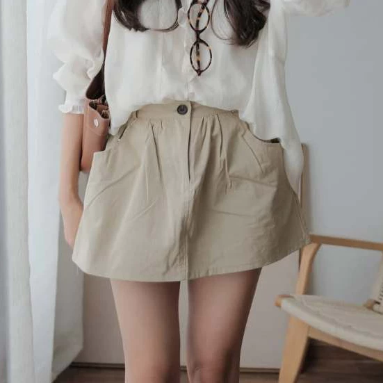 Chân Váy Kaki Basic Dáng Ngắn Nữ Trẻ Trung, Năng Động Mùa Thu Đông Kimee - KQ164