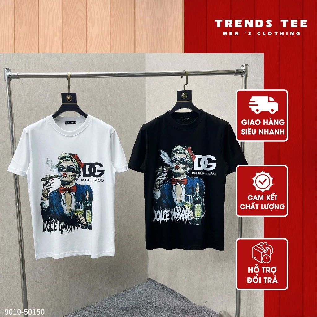 Áo Thun Nam Nữ Cotton 100% Cao Cấp 250Gsm In Hình D.C Hút Thuốc Form Dày Dặn Co Giãn 2 Chiều