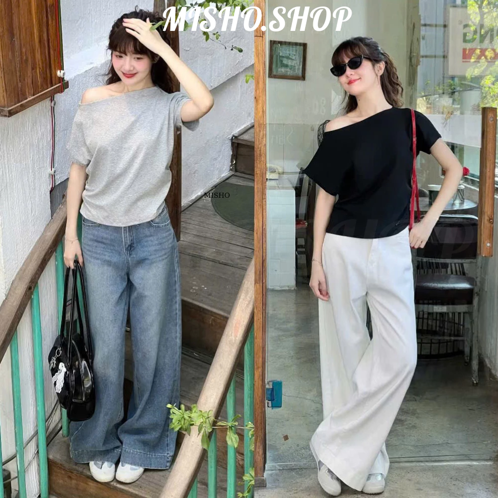 Quần Jean Nữ Ống Suông Rộng Wash RETRO Chất Vải Dày Dặn Màu Đen Trầm GRIND SMOKE V.1 Ulzzang Hàn Quốc 2023