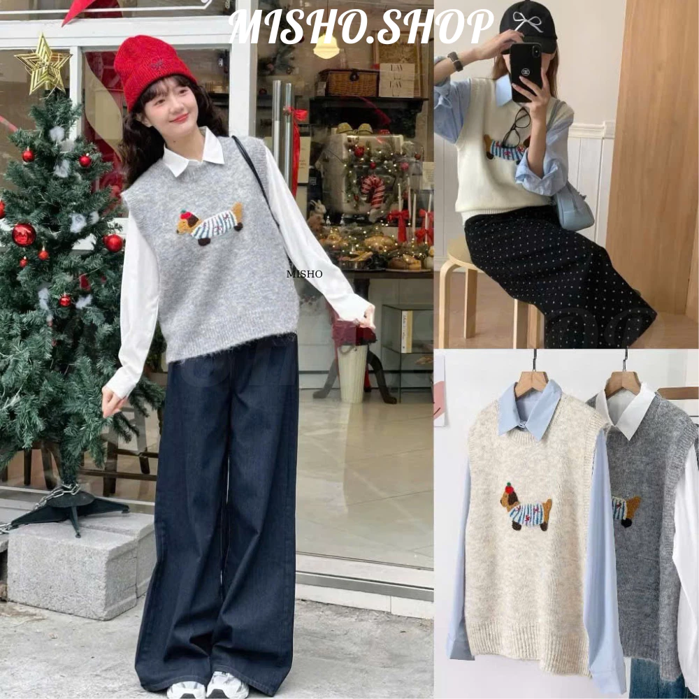 (ỐNG RỘNG 37CM) Q35 - Quần Jean Ống Suông Rộng Hack Dáng Trendy - Không bán kèm phụ kiện túi xách