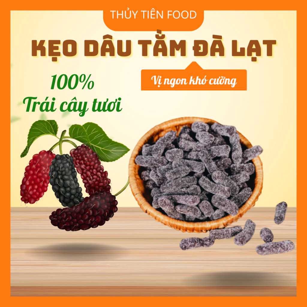[200gr]Kẹo Dâu Tằm Đà Lạt