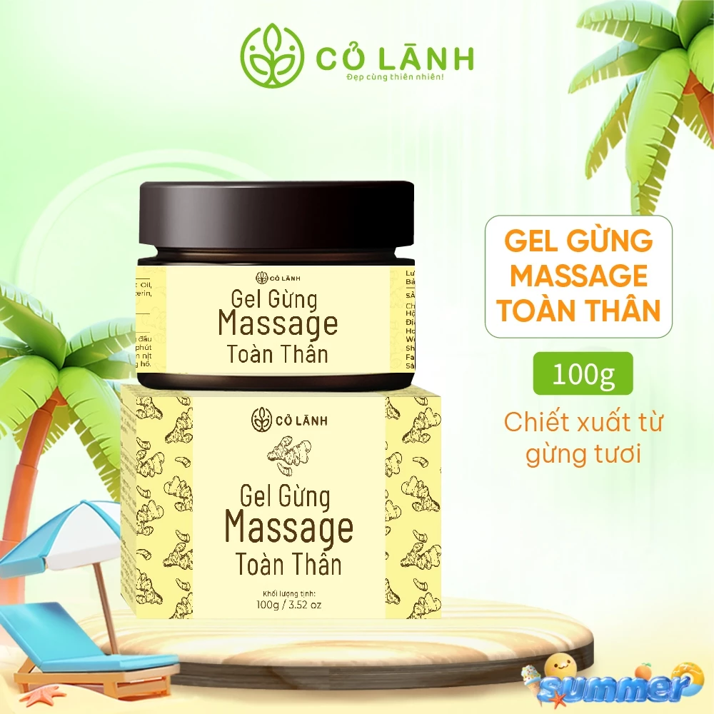 Gel Gừng Massage Toàn Thân Cỏ Lành 100G Chiết xuất 100% từ tự nhiên .