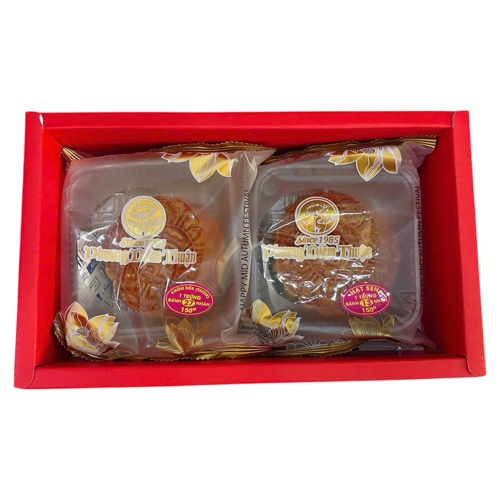 KHÓM DỨA + Hạt sen bánh trung thu Phương Diêm Thuận 150g 1 trứng