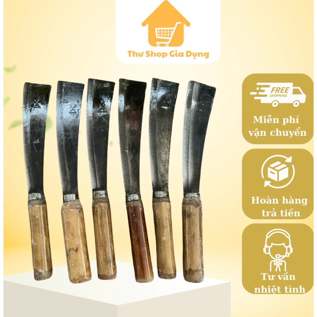 Combo 6 Cây Dao CÁN TRE Thái Thịt Gọt Rau Củ Quả Tiết Kiệm Thời Gian Công Sức Dễ Sử Dụng Cho Nhiều Loại Thực Phẩm