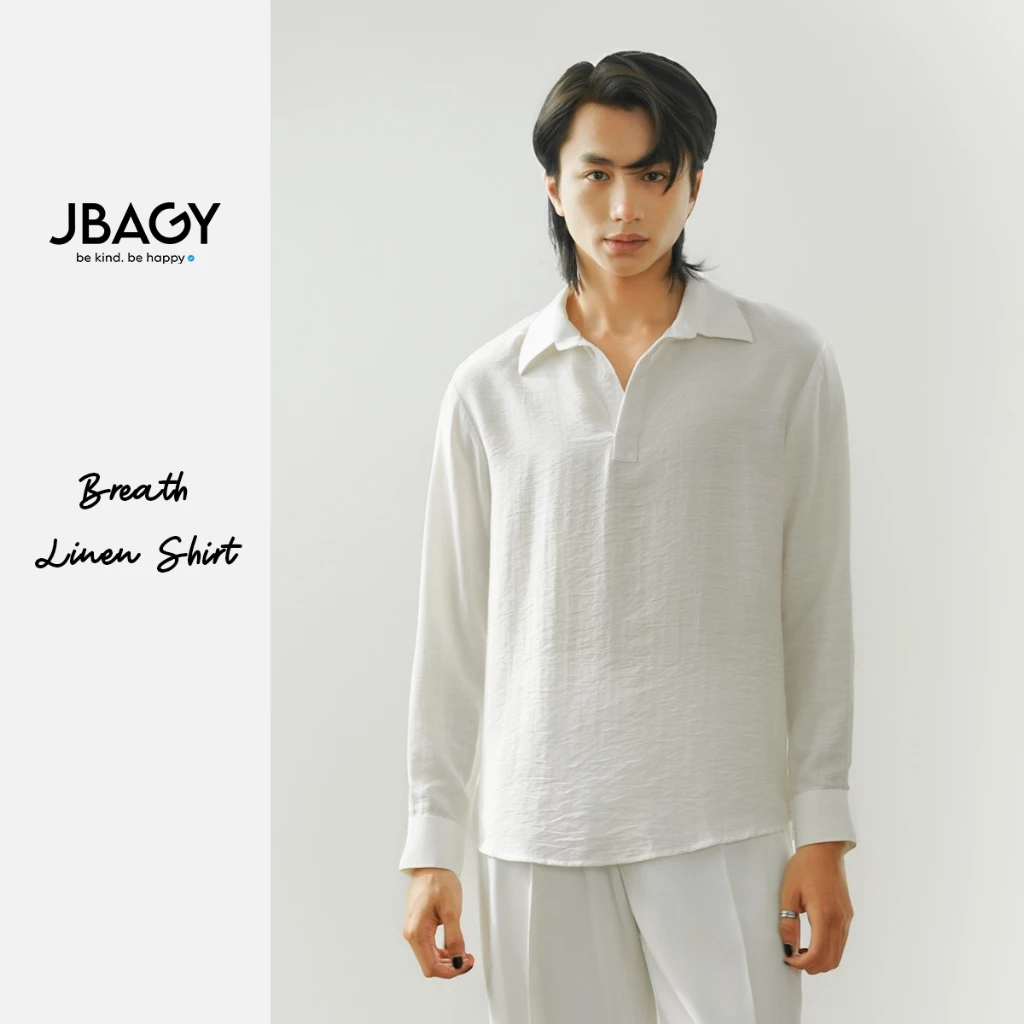 Áo sơ mi nam linen JBAGY cao cấp form dáng Relax JS0104 (D15K12)