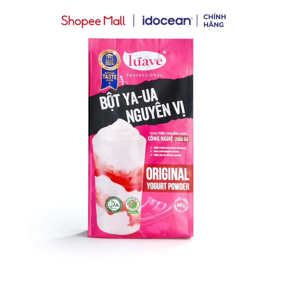 Bột Ya-Ua Lúave 500G - Bột Yogurt, Bột Làm Sữa Chua, Thay Thế Sữa Chua Truyền Thống, Làm Sữa Chua Đá Xay, Làm Bánh