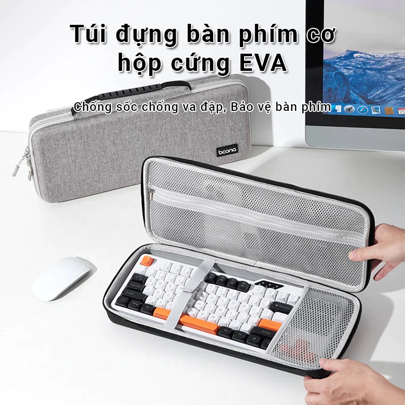Túi đựng bàn phím cơ Baona Hộp cứng - Khay định hình EVA - Chống nước chống sốc chống va đập