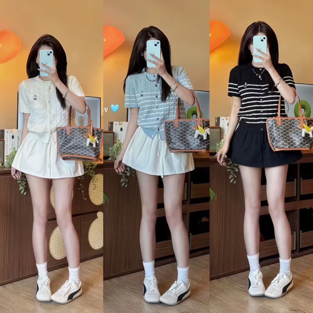 [HÀNG QC/ LOẠI 1] ÁO LEN MỀM CỔ TRÒN THÊU GẤU NHIỀU MÀU SIÊU XINH 2MONDAY A106