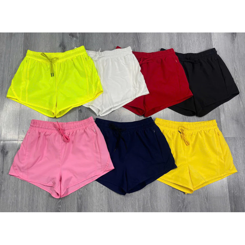 Quần Đùi Short Thể Thao 2 Lớp Nữ Có Túi Khoá Kéo Chơi Pickleball, Cầu Lông, Tennis, Gym - QN10
