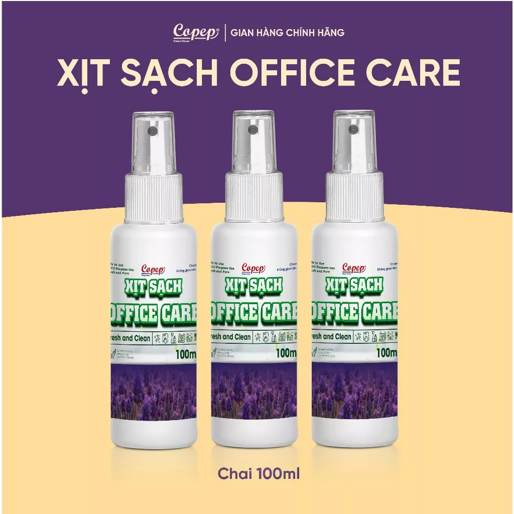 Copep Xịt Office Care Chai 100ml - Giúp Làm Sạch Khử Trùng Các Thiết Bị Văn Phòng