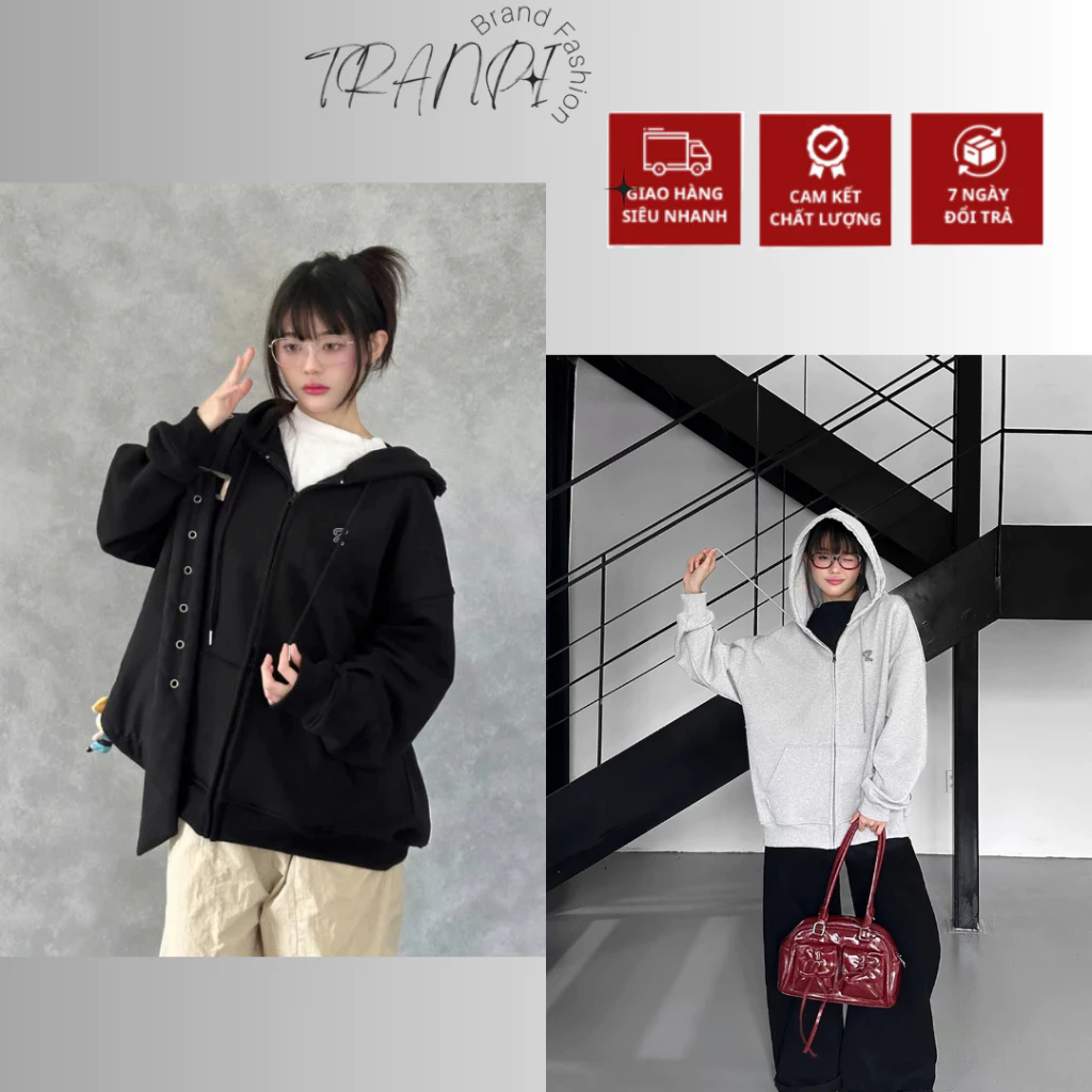 Áo Khoác Hoodie Zip Lavi Studio Unisex Local Brand – Vải 2 Da Mềm Mịn, Chống Nắng, Logo Thêu Cao Cấp TRANPI FASHION