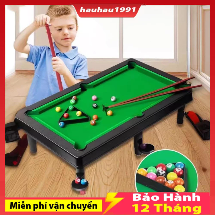 Bàn bi a mini bàn bi a đồ chơi dài 45cm 11 bi mặt bàn nỉ cho bé vui chơi cùng gia đình bạn bè