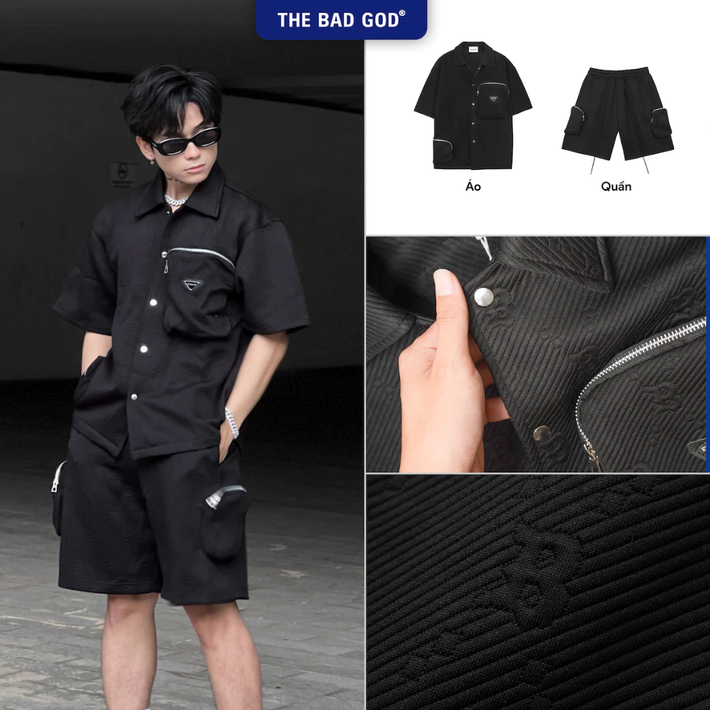 Set Áo Sơ Mi Và Quần Túi Hộp The Bad God BNW Form Boxy