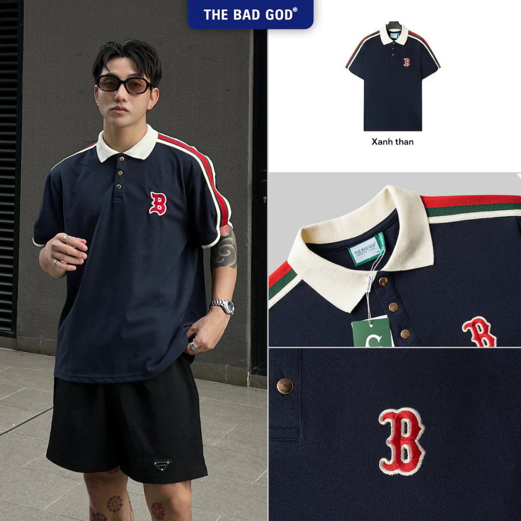 Áo Polo Nam Nữ The Bad God Gentry Áo Local Brand Unisex Logo Thêu