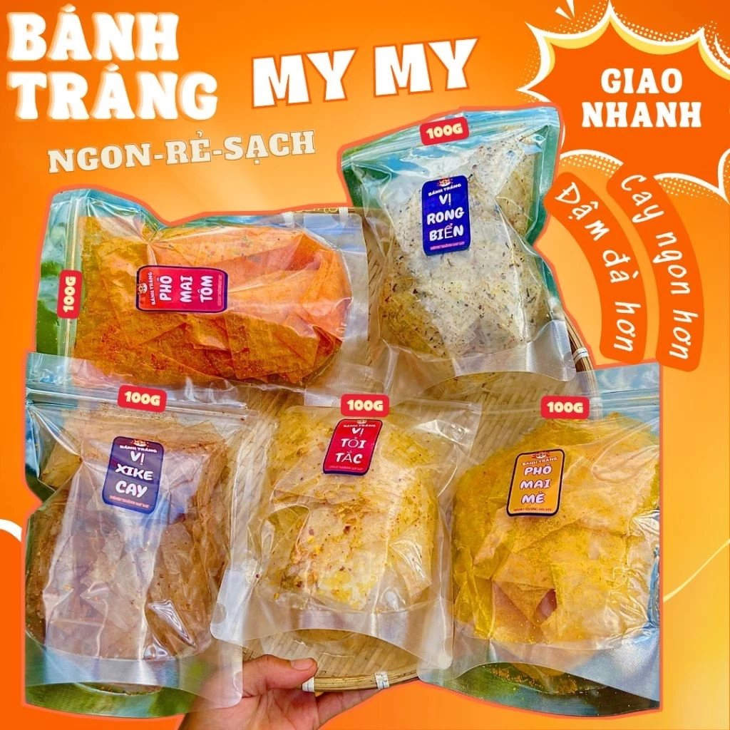 5 Bịch Bánh Tráng Trộn Tây Ninh Best Seller-Bánh Tráng My My