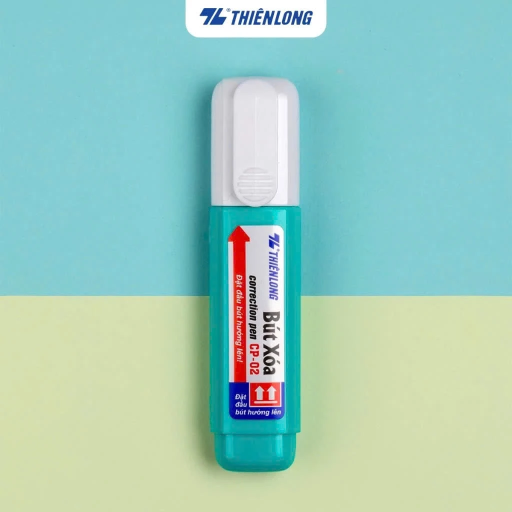 Bút xóa nước 12ml Thiên Long CP-02 - Viết xóa sạch, nhanh khô, an toàn sử dụng, phù hợp học sinh, sinh viên, văn phòng