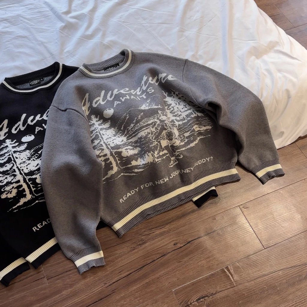 [ New Arrival ] SLICK \" SWEATER ADVENTURE\" KNIT MERINO PREMIUM - FORM BOXY BY THE SLICK WAY UNISEX