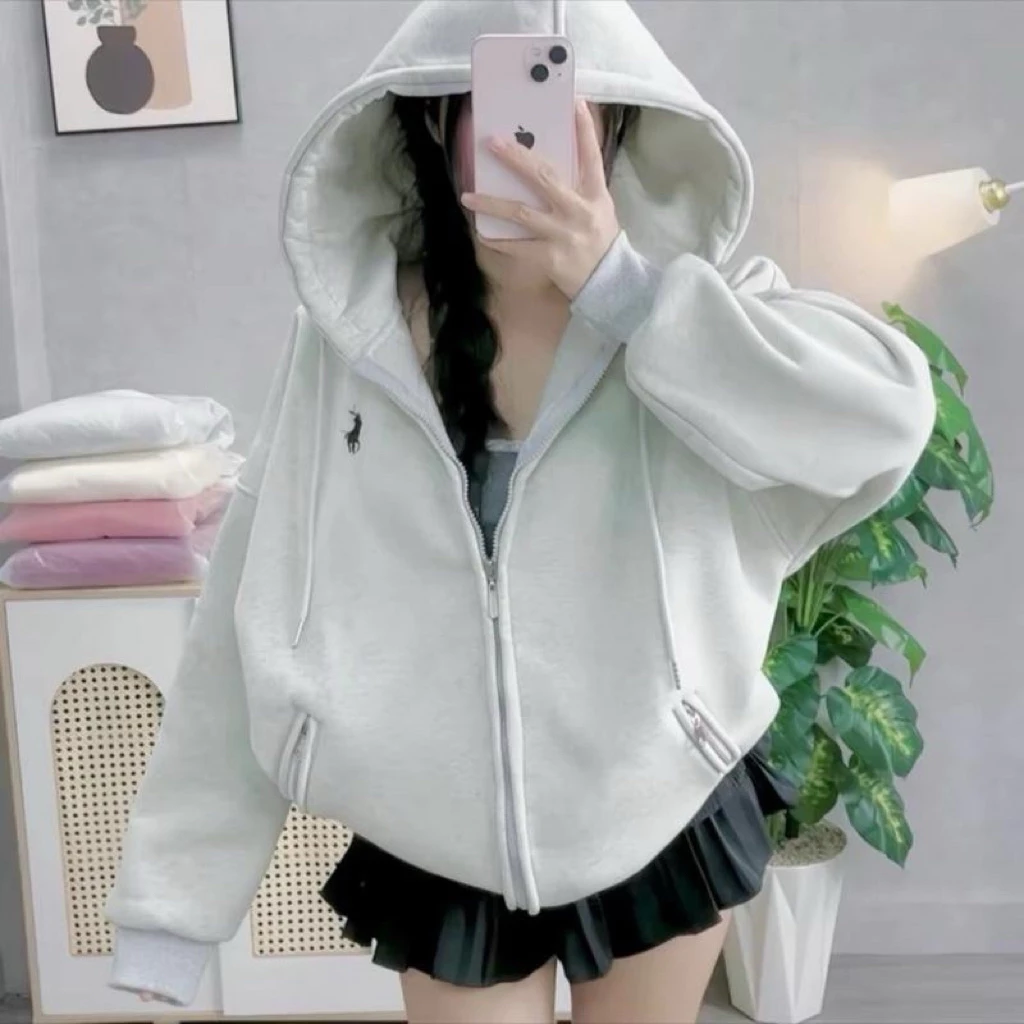 Áo khoác nỉ hoodie form rộng chất nỉ cotton dày dặn in hình chữ phụ kiện nam nữ unisex- in Ngựa
