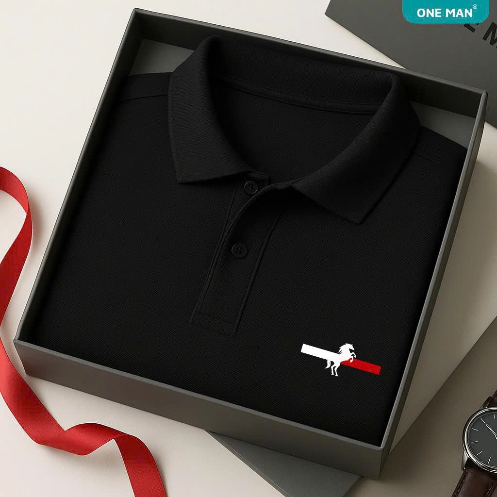 Áo polo nam ONE MAN [Tặng kèm hộp] chất cotton mềm, phong cách hiện đại, mặc đi làm, dạo phố PL076