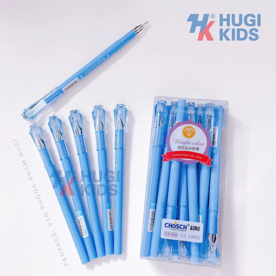 Combo 6/12/24 Cây Bút Kim Cương CHOSCH CS-956 – Ngòi 0.5mm, Chất Lượng Tốt, Viết Êm Trơn, Mực Đều Đậm
