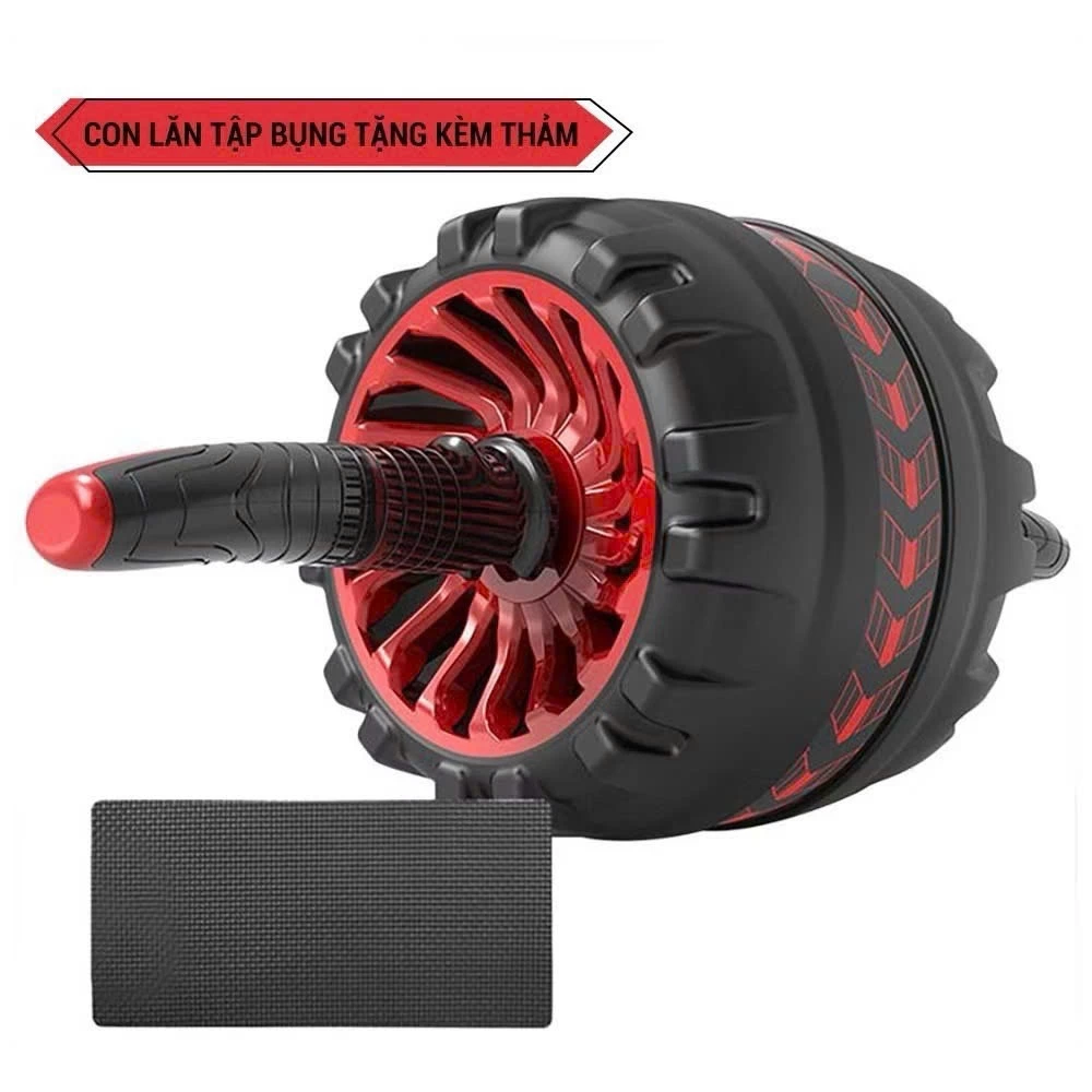 Con Lăn Tập Bụng Khổng Lồ Hầm Hố AB W8000 Pro Có Lò Xo Trợ Lực Tặng Miếng Lót Chân