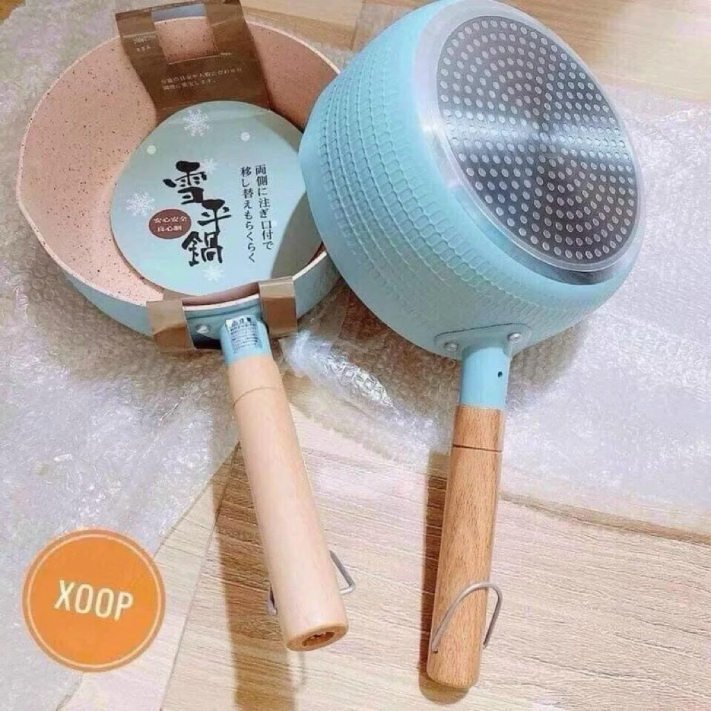 Chảo Chống Dính Sâu Lòng Hàn Quốc 18cm Siêu Bền Dùng Cho Mọi Loại Bếp ( Bếp từ, Bếp gas, Bếp điện ) chao chong dinh