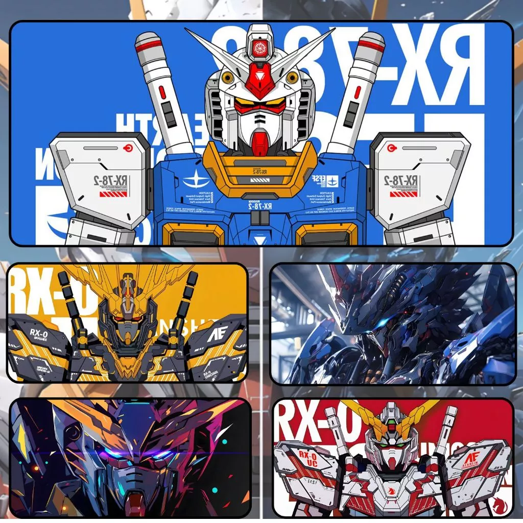 Lót Chuột Cỡ Lớn GUNDAM Size 80x30cm / 90x40cm / 120x60cm Chống Trượt, Bền Đẹp