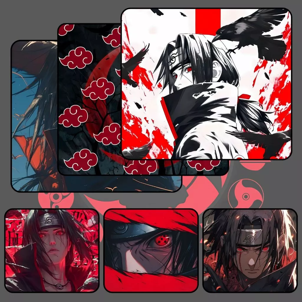 Lót Chuột FPS Gaming ITACHI UCHIHA Size 45x40cm / 35x30cm / 26x21cm Chống Trượt, Bền Đẹp