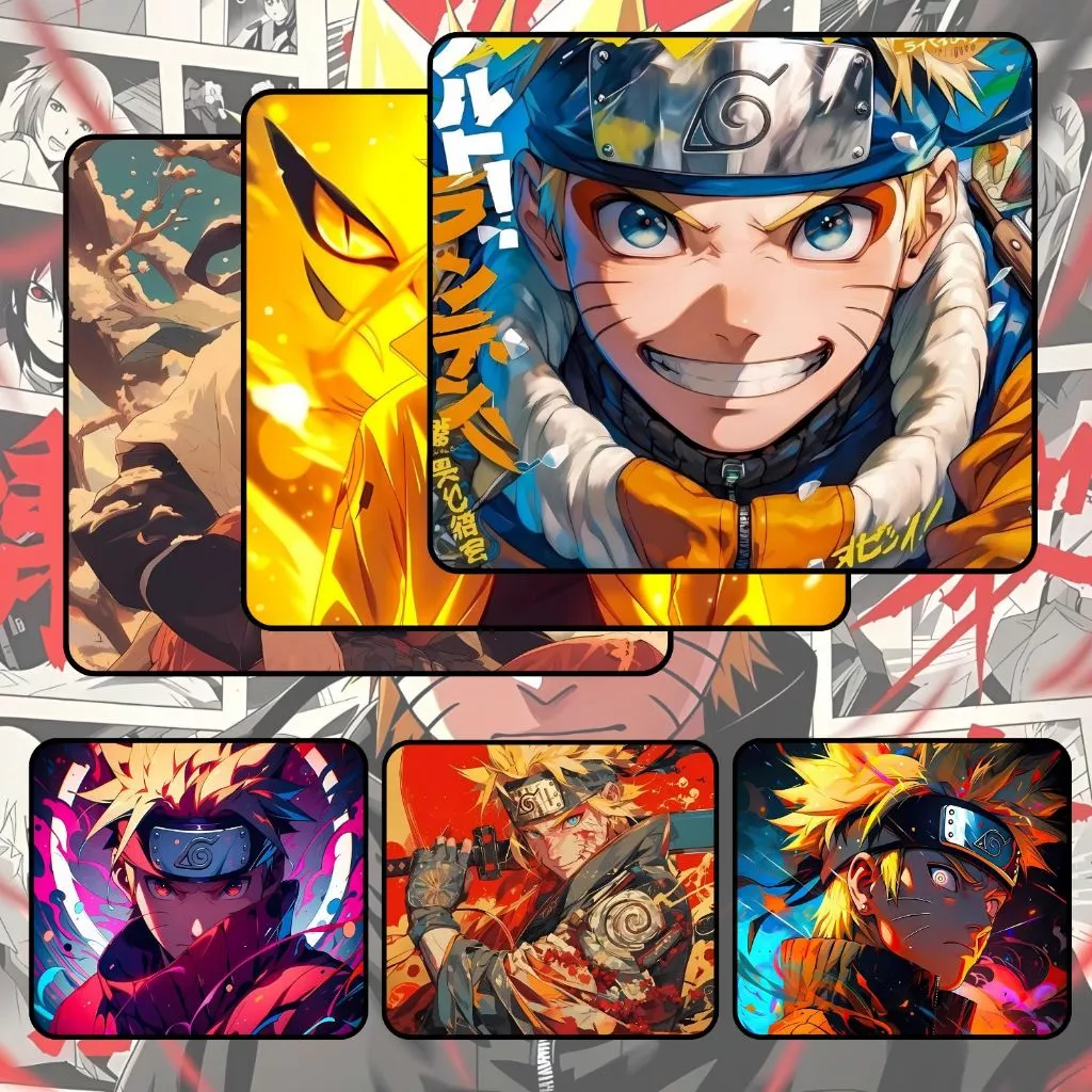 Bàn Di Chuột, Tấm Lót Chuột UZUMAKI NARUTO Gaming Size 45x40cm / 35x30cm / 26x21cm Chống Trượt, Bền Đẹp