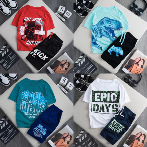 Đồ Bộ Bé Trai Bé Gái Size Đại 35kg Mặc Hè - Quần Áo Bé Trai 45kg Chất Cotton Mềm Mát - Bộ Hè EPic