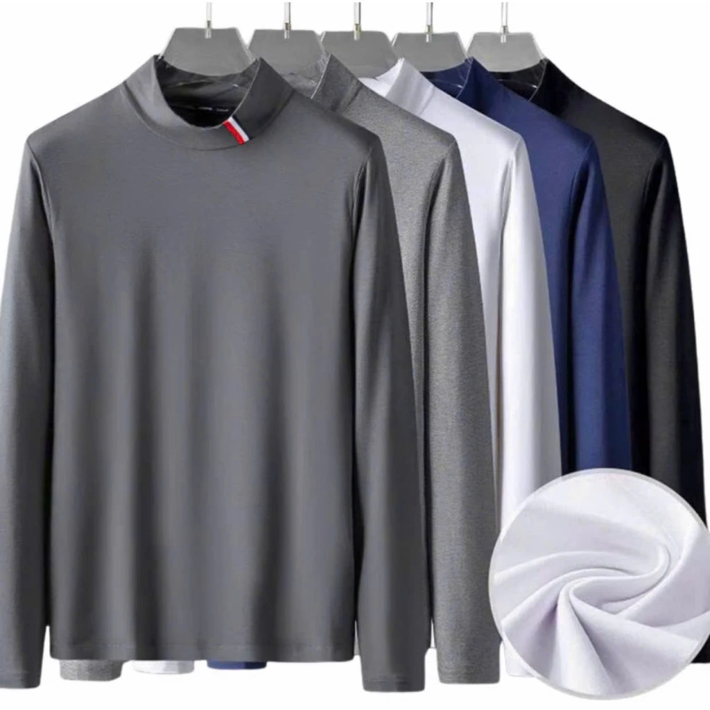 COMBO 4 Áo Thun Giữ Nhiệt Nam Dài Tay, Áo Lót Giữ Ấm Thu Đông, Vải Thun mềm mịn không nhăn, co giãn tốt, màu sắc trẻ đẹp