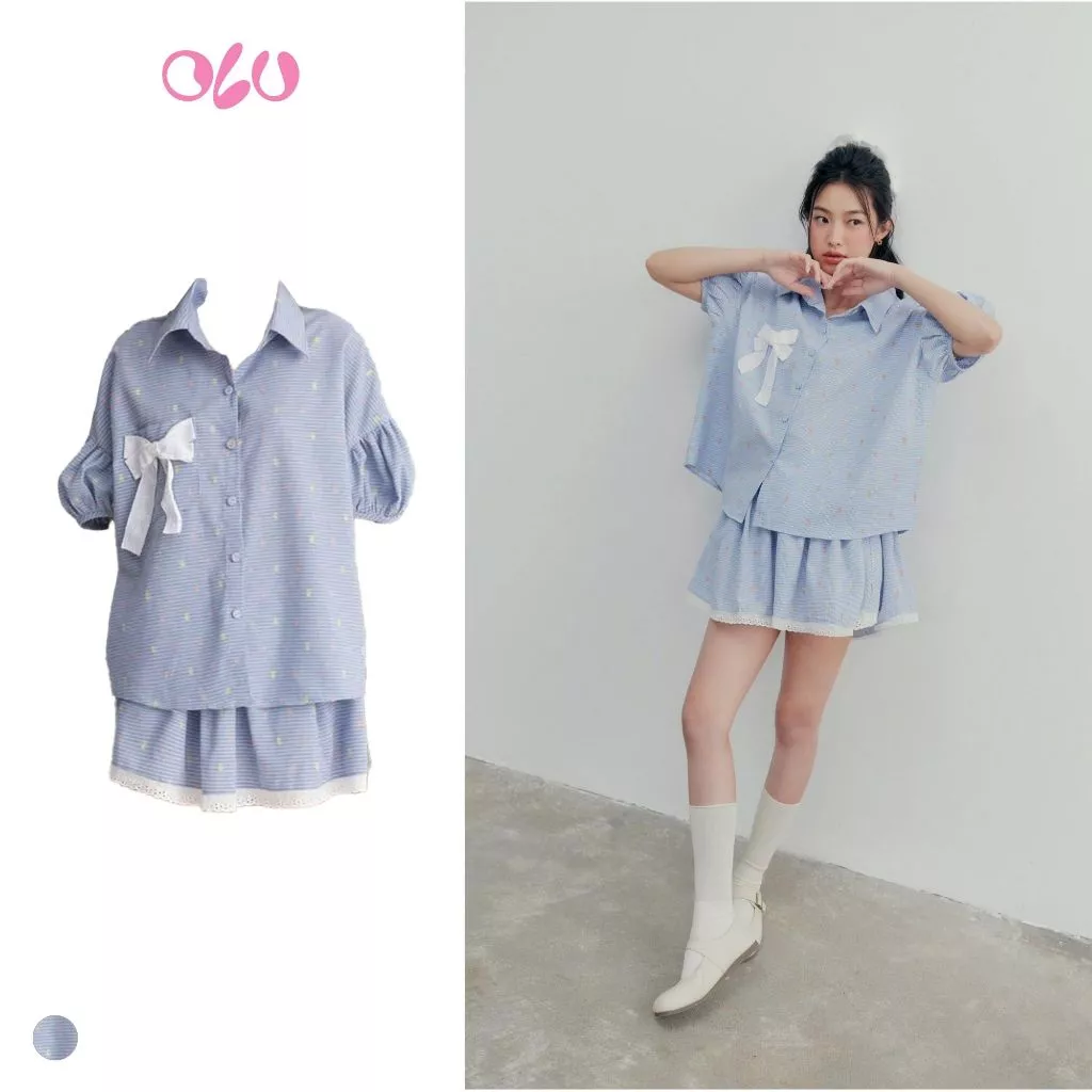 Set OLV áo và chân váy đi chơi Camryn Set