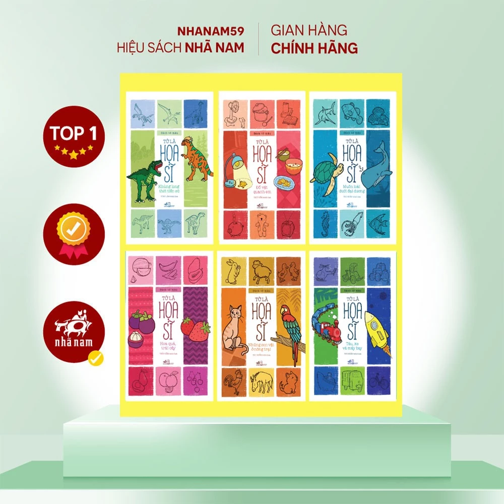 Sách - Bộ sách tô màu: Tớ là họa sĩ (Nhã Nam)
