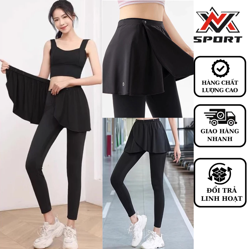 Quần Váy Thể Thao Nữ 2 Kiểu,Váy Tập Gym Yoga Chạy Bộ Co Giãn, Thiết Kế Che Khuyết Điệm Bụng Đùi Cao Cấp[K171B]