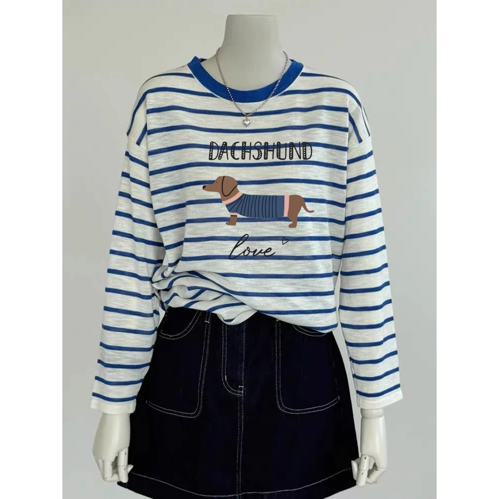Áo thun nữ tay dài kẻ sọc chất Cotton mềm nhẹ MENINA_STUDIO, áo thun tay dài chất cotton màu sắc nhẹ nhàng cho mùa thu
