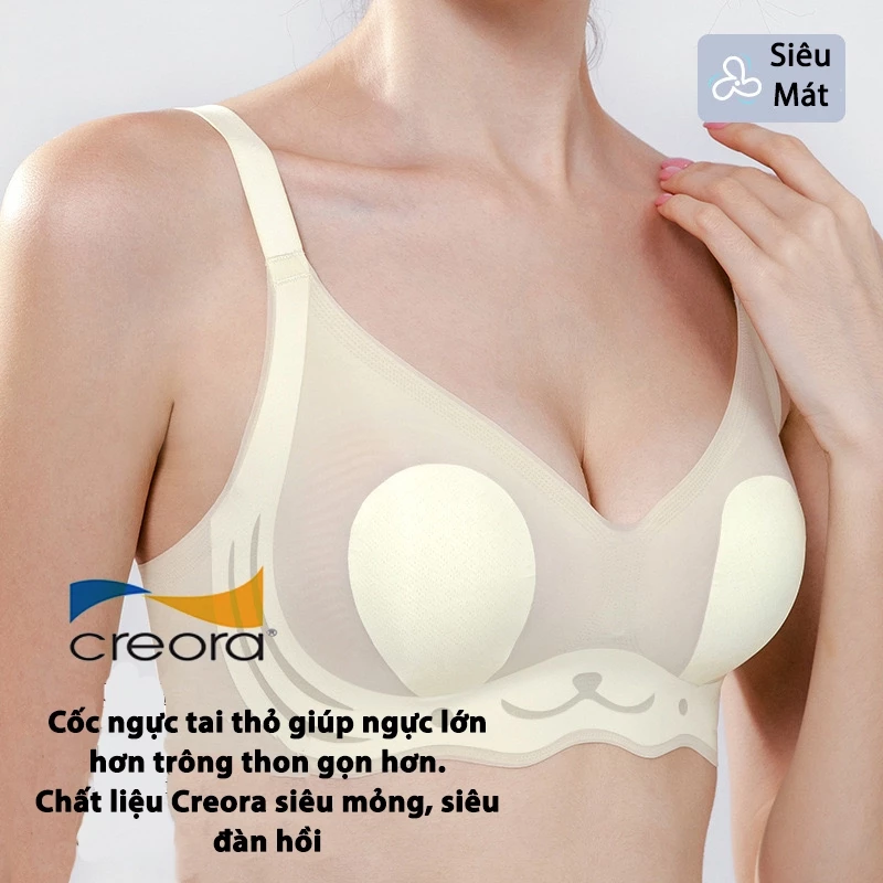 Áo Ngực Áo Lót Mút Siêu Mỏng, Siêu Nhẹ, Siêu Mát - Thoáng Khí - Chất Creora Hàn Quốc