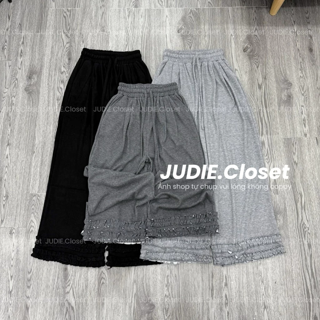 LEN QCCC - Quần Suông Gấu Bèo Chất Len Lông Thỏ Dày Dặn Mềm (ảnh thật) JUDIE.Closet