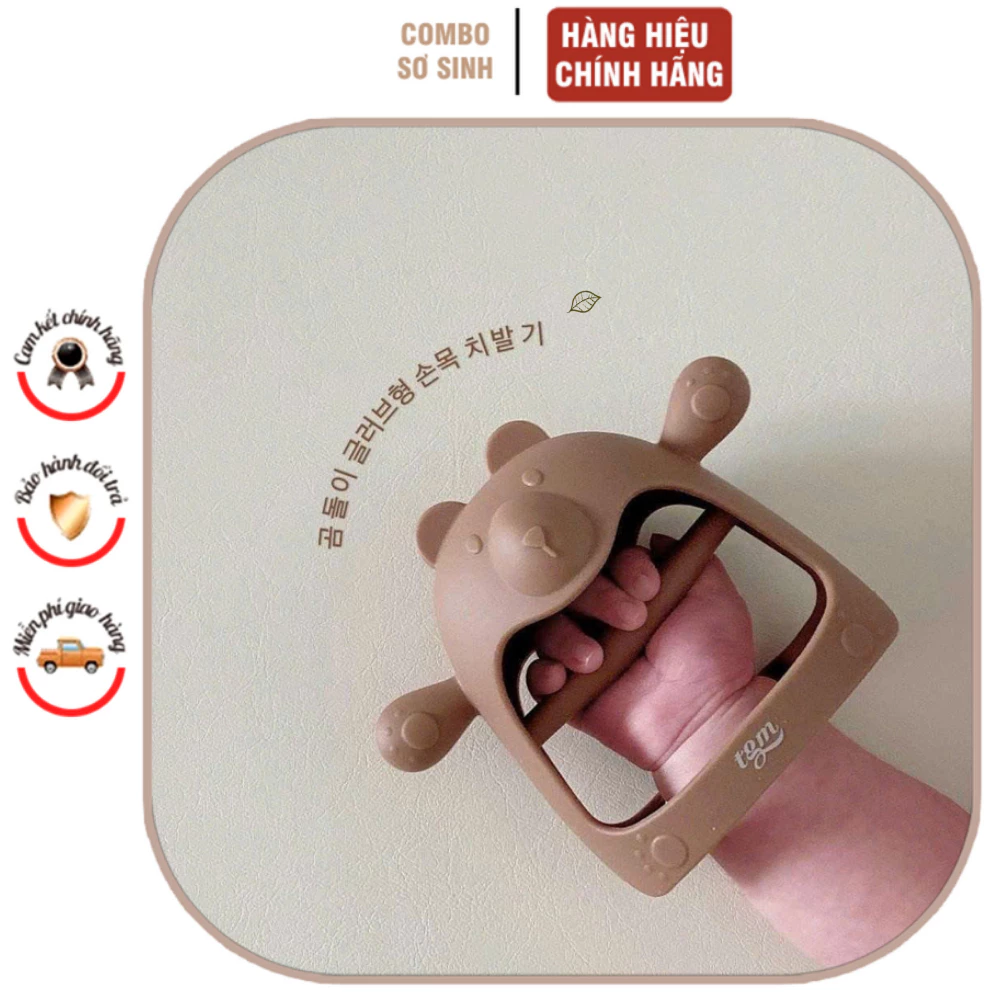 Gặm nướu cầm tay Barrot, TGM silicone cao cấp cho bé tặng kèm hộp đựng dễ vệ sinh, an toàn chính hãng.