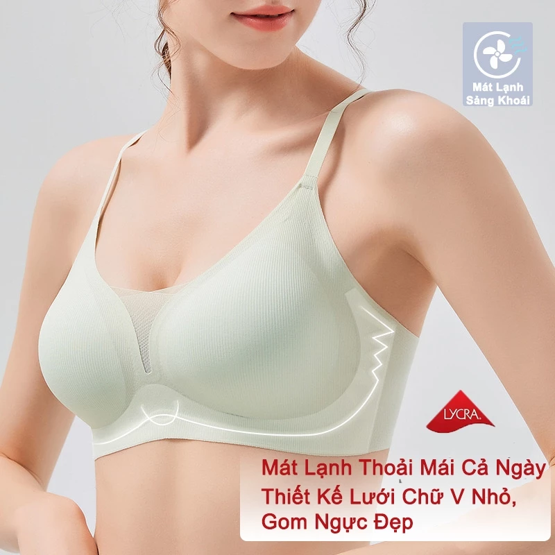 Áo Ngực Áo Lót Mút Mỏng, Nâng Đỡ Tốt , Vải Lycra (Mỹ) Siêu Mát, Siêu Thoáng Khí, Thoải Mái Cả Ngày.