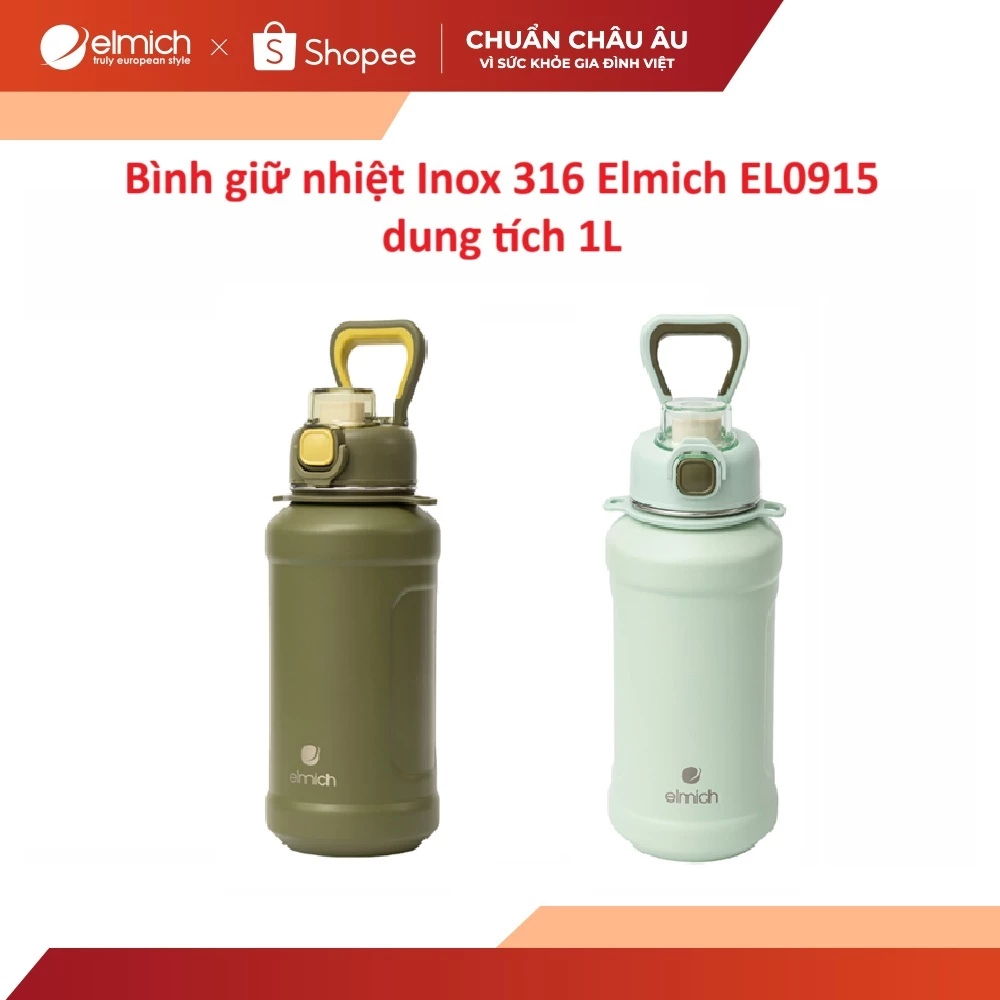 Bình giữ nhiệt Inox 316 Elmich EL0915 dung tích 1L