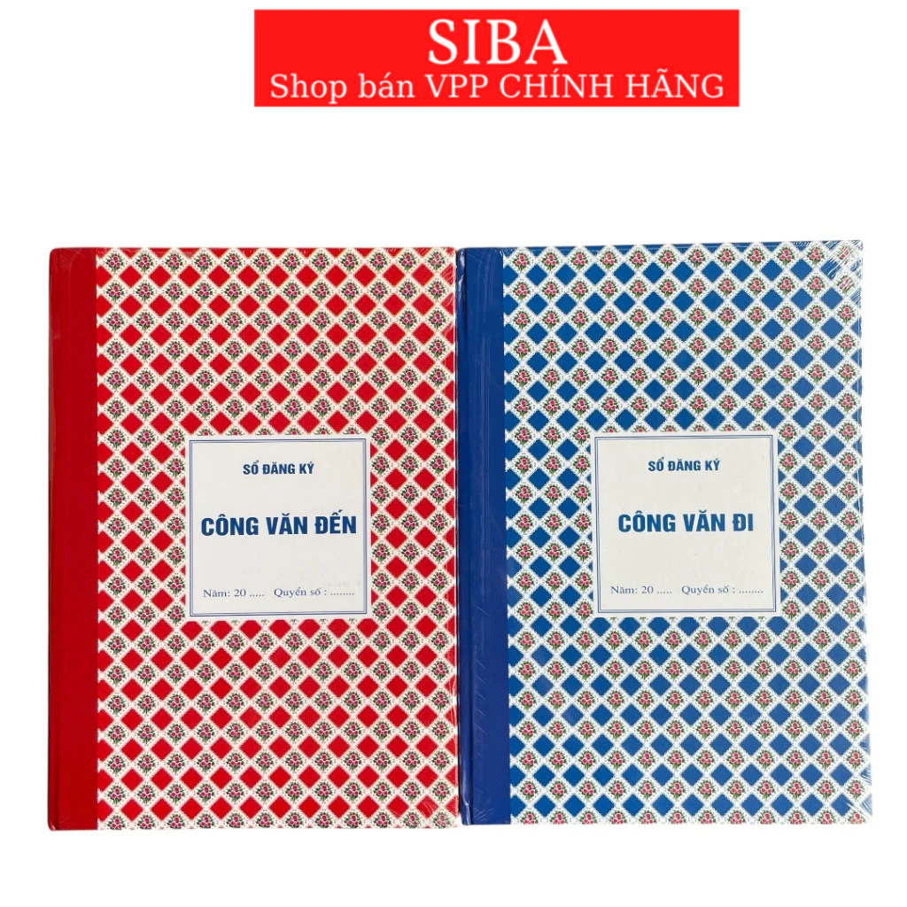 Sổ đăng ký công văn đến, công văn đi bìa cứng 160 trang khổ giấy A4 21*29,7cm