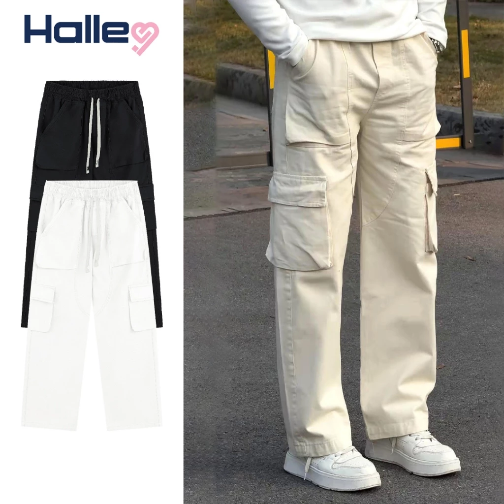 Quần Cargo Pants Kaki Nam Nữ Túi Hộp Unisex Dáng Đứng Form Thoải Mái Cao Cấp Halley D19