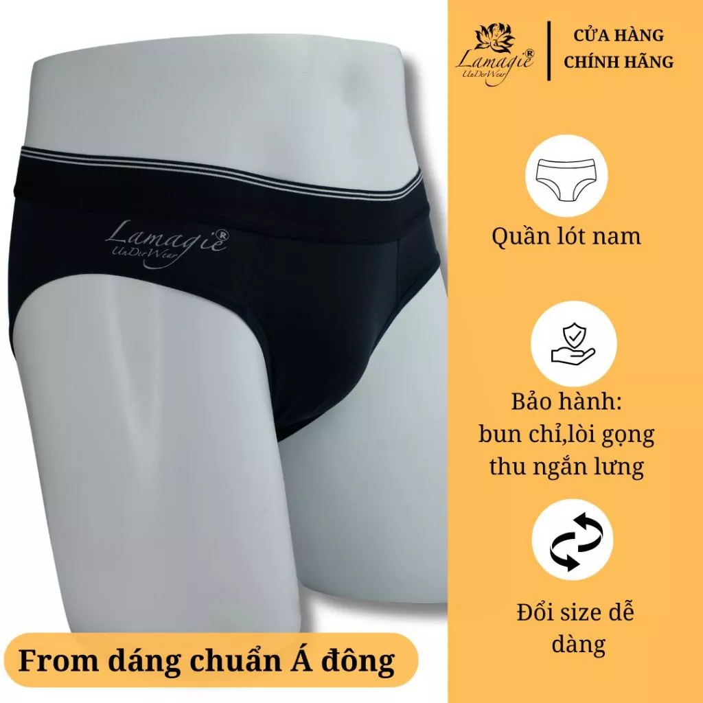 QUẦN LÓT NAM THUN LẠNH THOÁNG KHÍ QLN-02 – Dáng Tam Giác, Co Giãn 4 Chiều